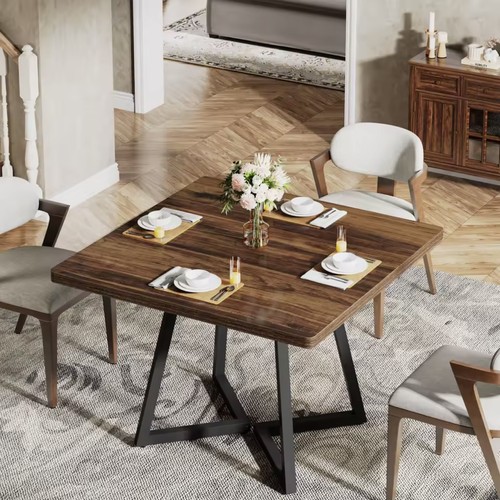 Industrial square dining table - dining,