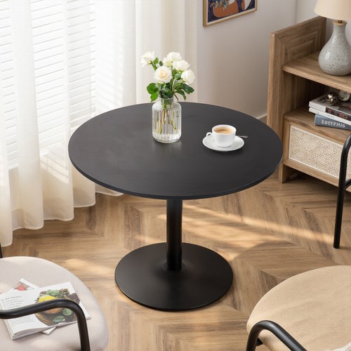 Round pedestal dining table - pedestal,