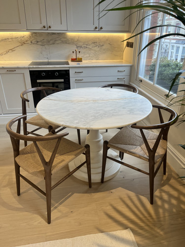 Round dining table calacatta - round,