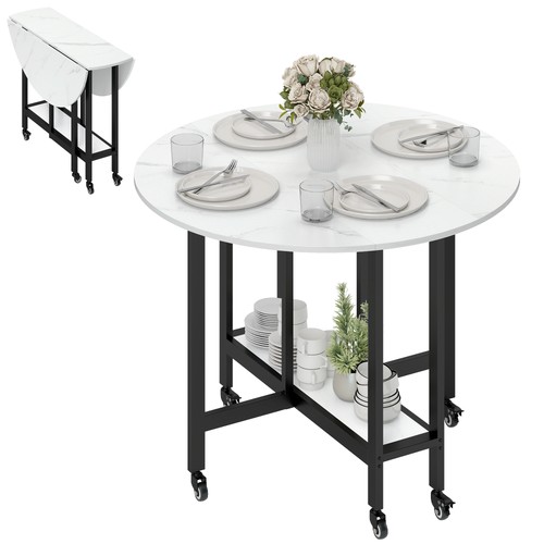 Homcom folding dining table - folding,