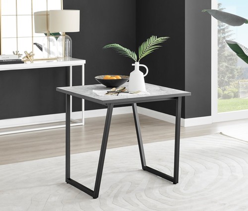Carson white square dining - white,