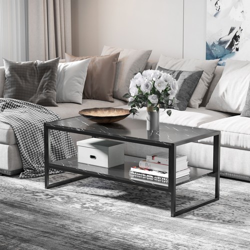 Two tier marble effect coffee - marble,