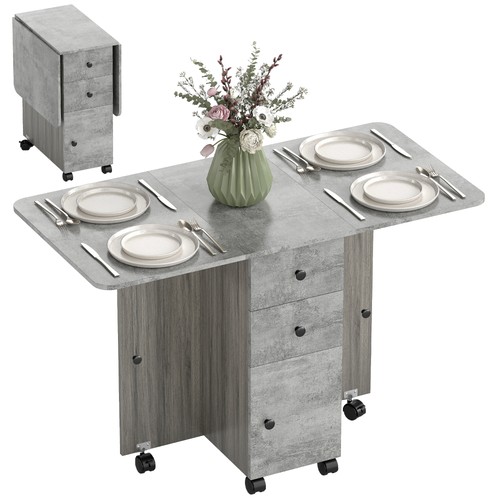 Homcom folding dining table - folding,