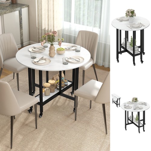 Folding dining table - table,, rolling