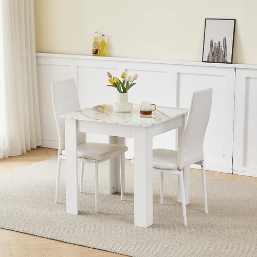 Square dining table - square, with