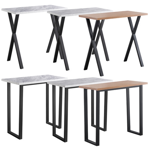 Marble effect bar table metal - effect,