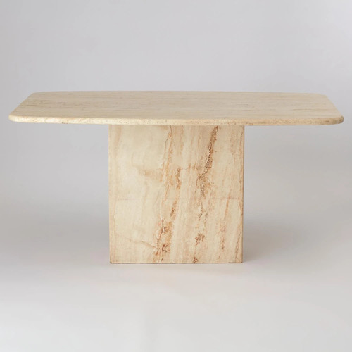 Vintage cream marble dining - marble,