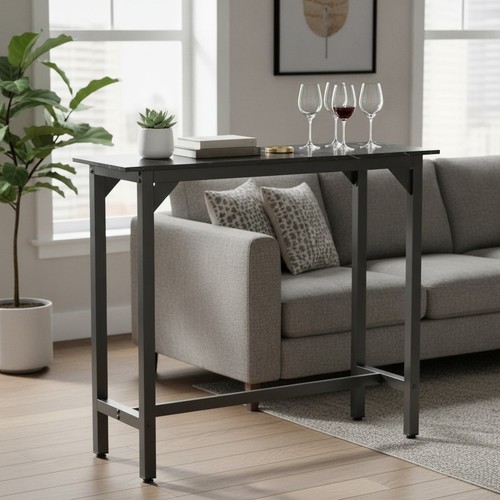 Rectangular bar table - rectangular, black