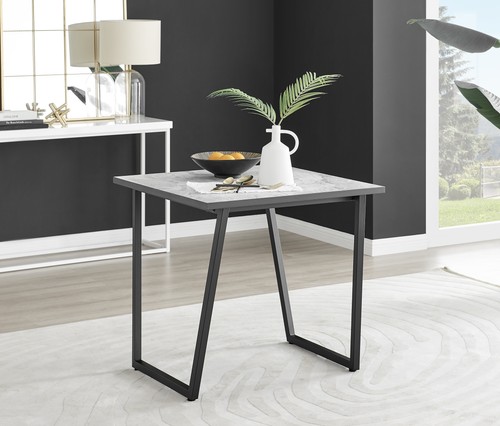Carson square white marble - square,