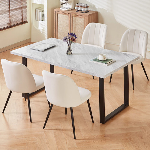 Marble effect table and - table,