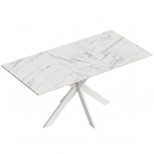 Extendable dining table - dining, steel